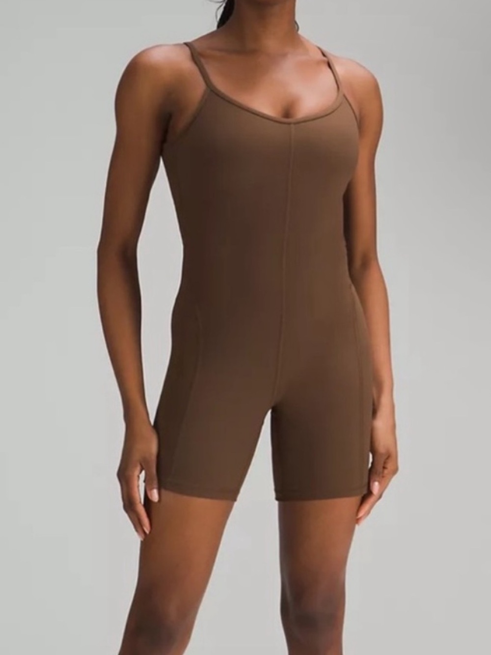 Lululemon ribbed contour unitard size 6 brown